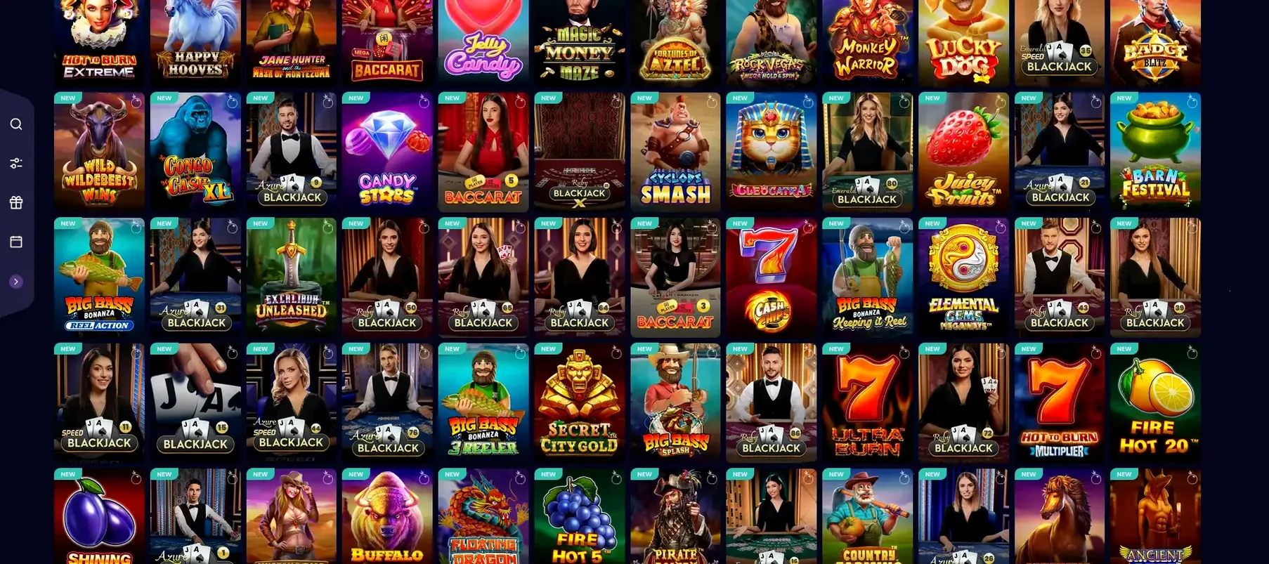 Astromania Casino Spielangebot